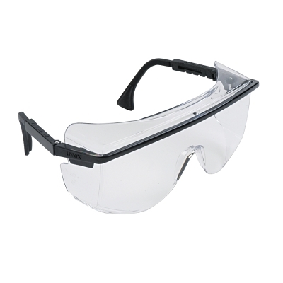 UVEX ASTRO OTG 3001 SAFETY SPECTACLE BLACK FRAME